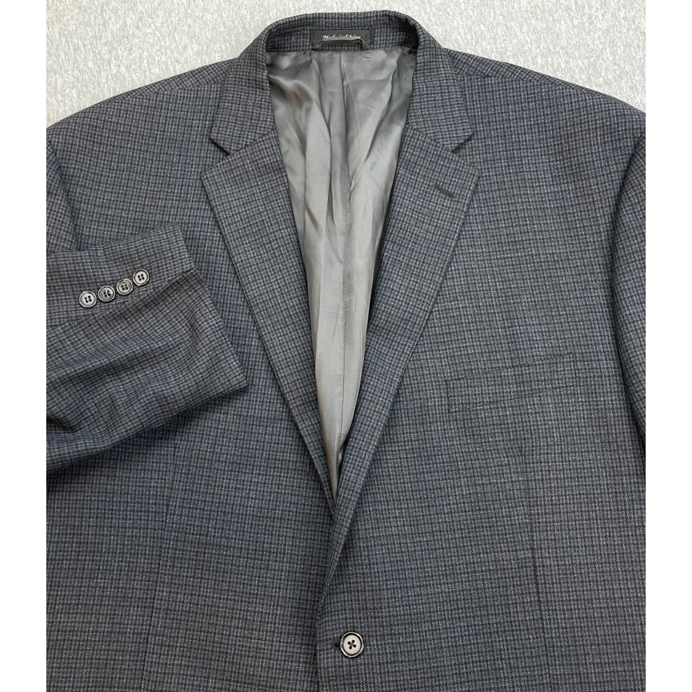 Lauren Ralph Lauren Blazer Mens 52R Micro Houndstooth 100% Wool 2-Button